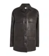 Khaite Morsson Leather Single-breasted Jacket In Black