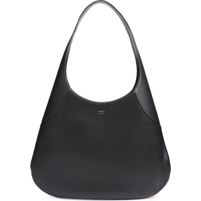 Khaite Large Joan Leather Hobo Bag In Black