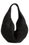 KHAITE LARGE OLIVIA WOVEN PALM HOBO BAG