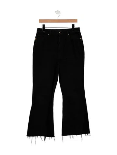 Pre-owned Khaite Layla Flared Jeans In Black