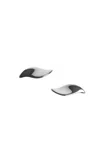 Khaite Leaf Clip Earrings In Silver