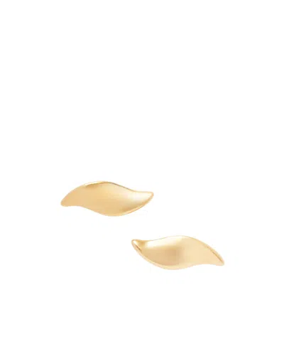 Khaite Leaf Gold-plated Earrings In Pink