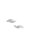 Khaite Leaf Silver-tone Clip Earrings In Pattern