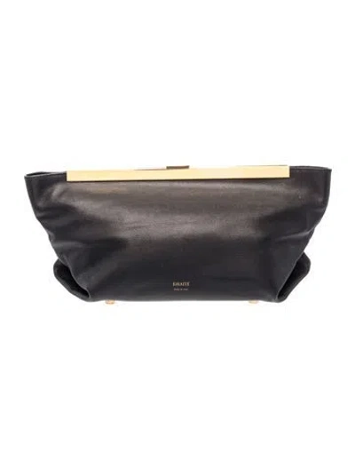 Pre-owned Khaite Leather Aimee In Black
