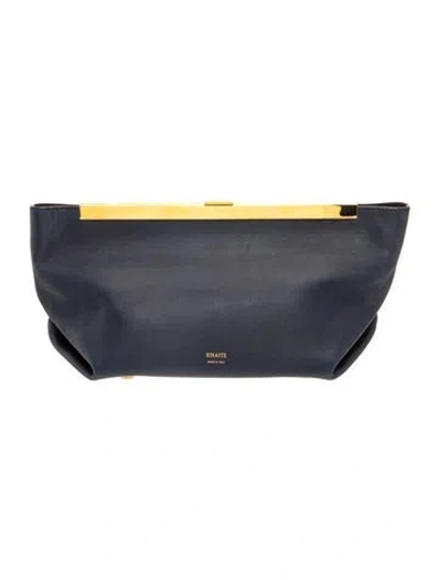 Pre-owned Khaite Leather Aimee In Blue