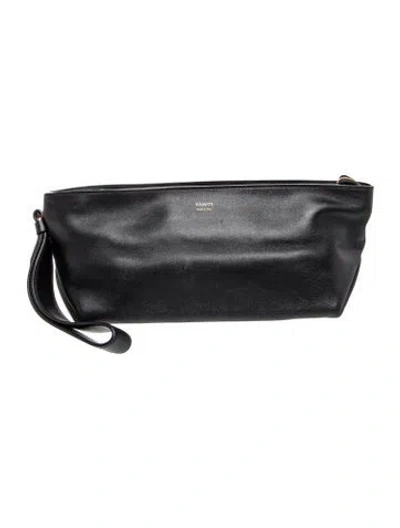 Pre-owned Khaite Leather Alma In Black