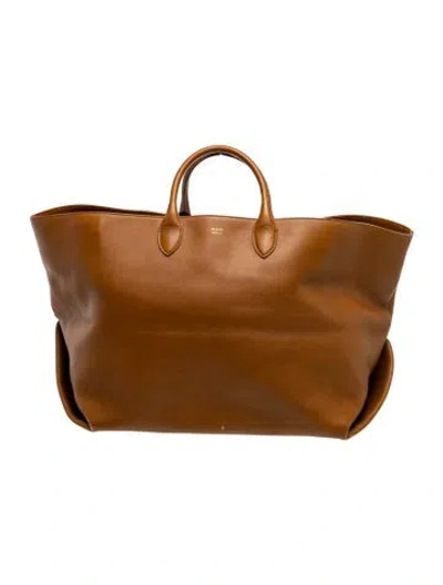 Pre-owned Khaite Leather Amelia Medium In Brown