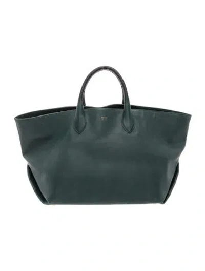 Pre-owned Khaite Leather Amelia Medium In Green