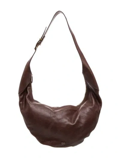 Pre-owned Khaite Leather August In Brown