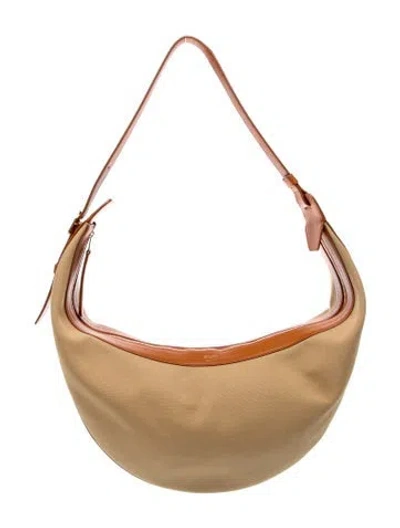 Pre-owned Khaite Leather Augustina In Neutral