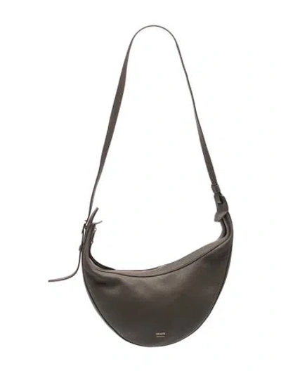 Pre-owned Khaite Leather Augustina Small W/ Tags In Grey