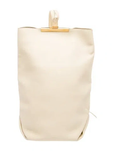 Pre-owned Khaite Leather Backpack In Neutrals