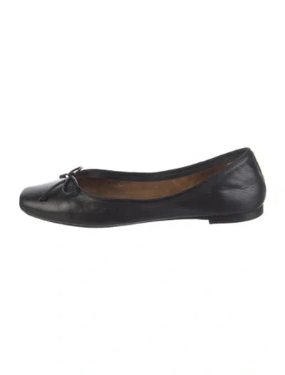 Pre-owned Khaite Leather Ballet Flats In Blue