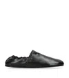 Khaite Refined Black Goat Leather Ballerinas In Black