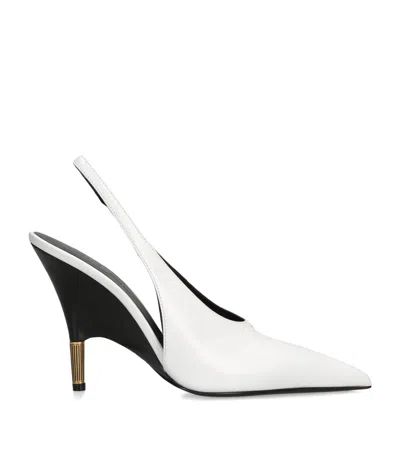Khaite Leather Bella Pumps 100 In White