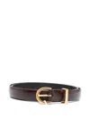 Khaite Leather Belts In Brown