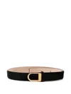 Khaite Haircalf Saddle Belt In Black