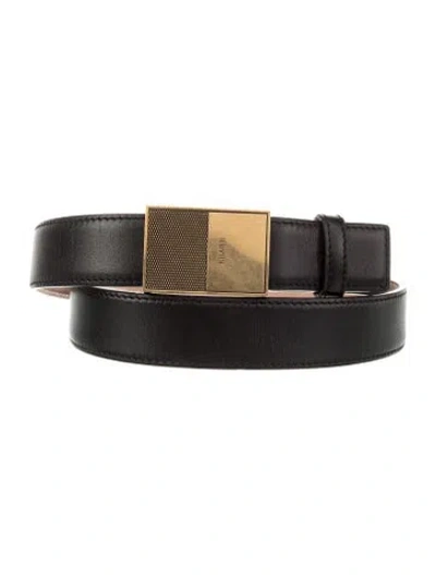 Pre-owned Khaite Leather Belt In Black