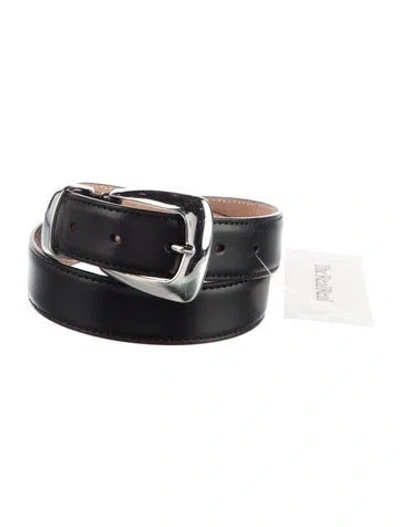 Pre-owned Khaite Leather Belt In Black