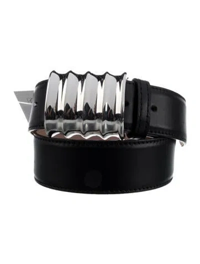 Pre-owned Khaite Leather Belt In Black