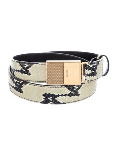 Pre-owned Khaite Leather Belt In Black