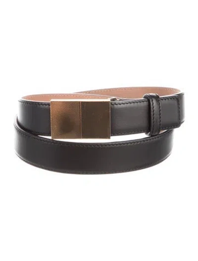 Pre-owned Khaite Leather Belt In Black