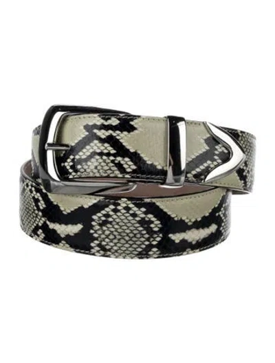 Pre-owned Khaite Leather Belt In Green