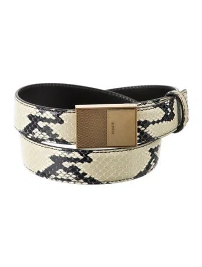 Pre-owned Khaite Leather Belt In Green