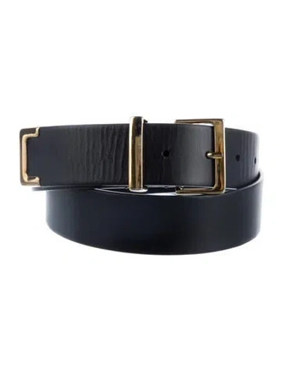 Pre-owned Khaite Leather Belt Kit In Black