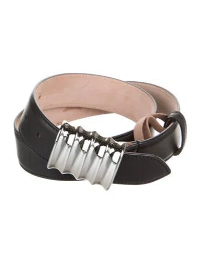 Pre-owned Khaite Leather Belt Kit In Black