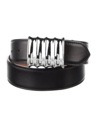 Pre-owned Khaite Leather Belt Kit In Black