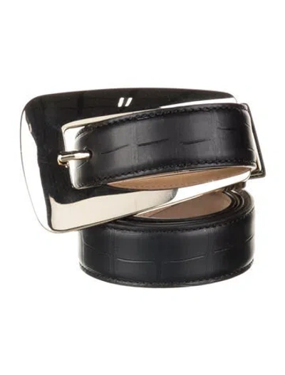 Pre-owned Khaite Leather Belt Kit In Black