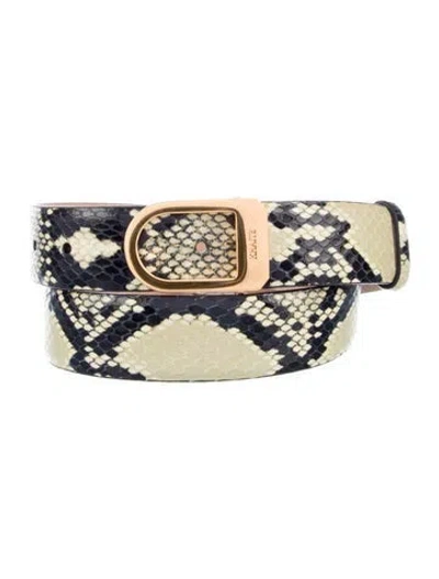 Pre-owned Khaite Leather Belt In Neutral