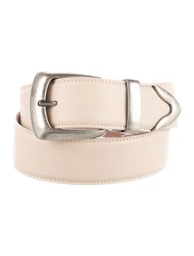Pre-owned Khaite Leather Belt In Neutral