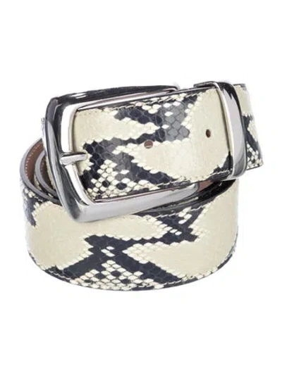 Pre-owned Khaite Leather Belt In Neutral