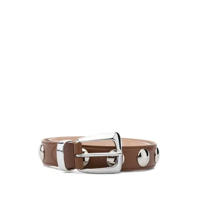 Khaite Leather Belts In Brown