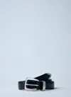 Khaite Leather Benny Belt In Black