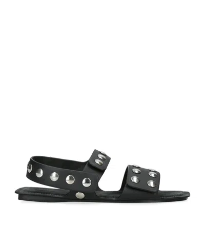 KHAITE LEATHER BODEN SANDALS