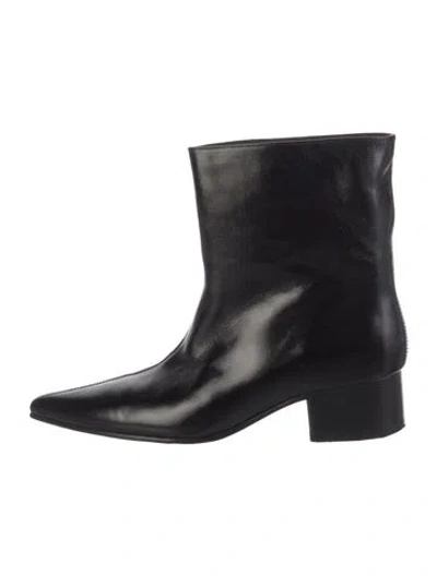 Pre-owned Khaite Leather Boots In Black