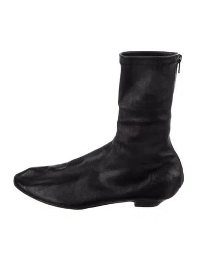 Pre-owned Khaite Leather Boots In Black