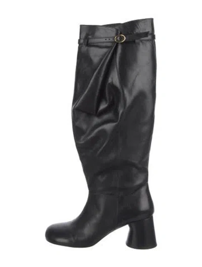 Pre-owned Khaite Leather Boots In Black