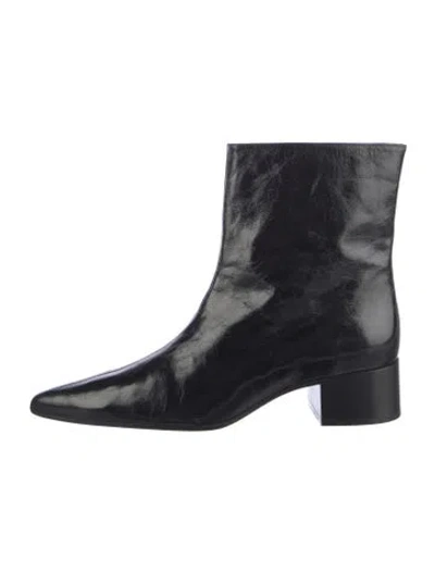 Pre-owned Khaite Leather Boots In Black