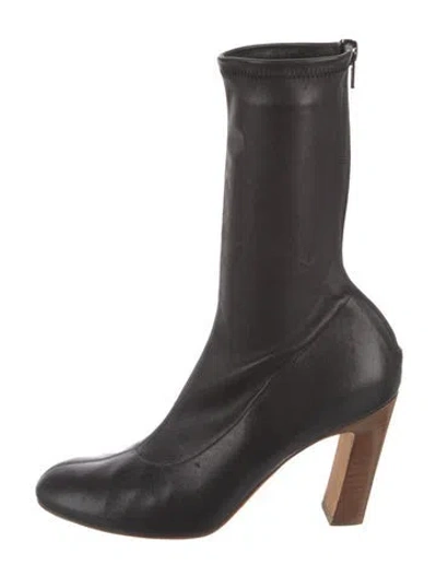 Pre-owned Khaite Leather Boots In Black