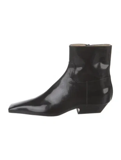 Pre-owned Khaite Leather Boots In Black