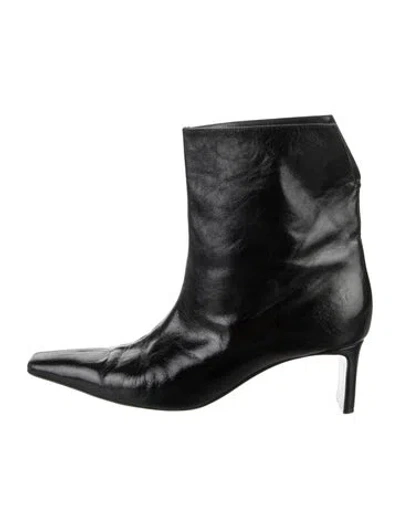 Pre-owned Khaite Leather Boots In Black