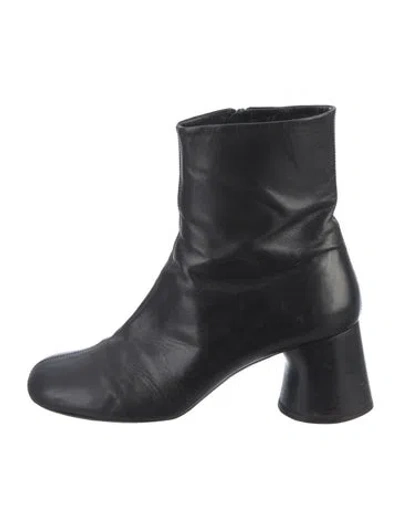 Pre-owned Khaite Leather Boots In Black