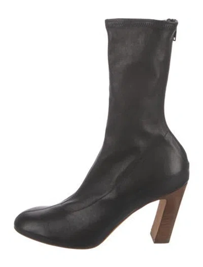 Pre-owned Khaite Leather Boots In Black