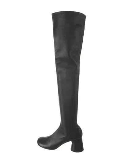Pre-owned Khaite Leather Boots In Black