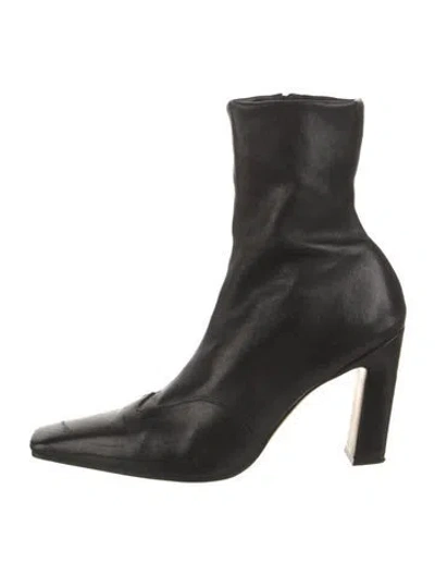 Pre-owned Khaite Leather Boots In Black