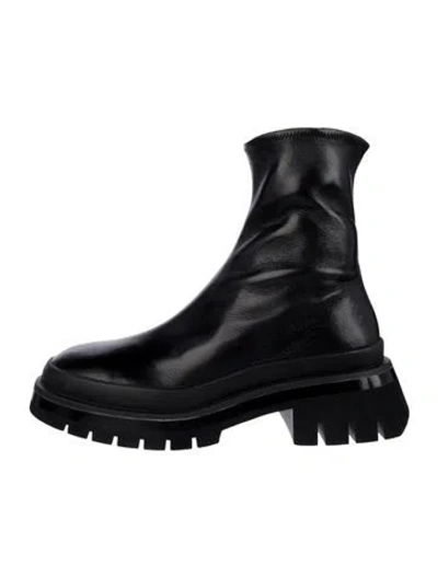 Pre-owned Khaite Leather Boots In Black